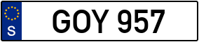 Trailer License Plate